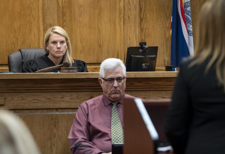 Melissa Owens sits in her judge's robe at the courthouse in Jackson