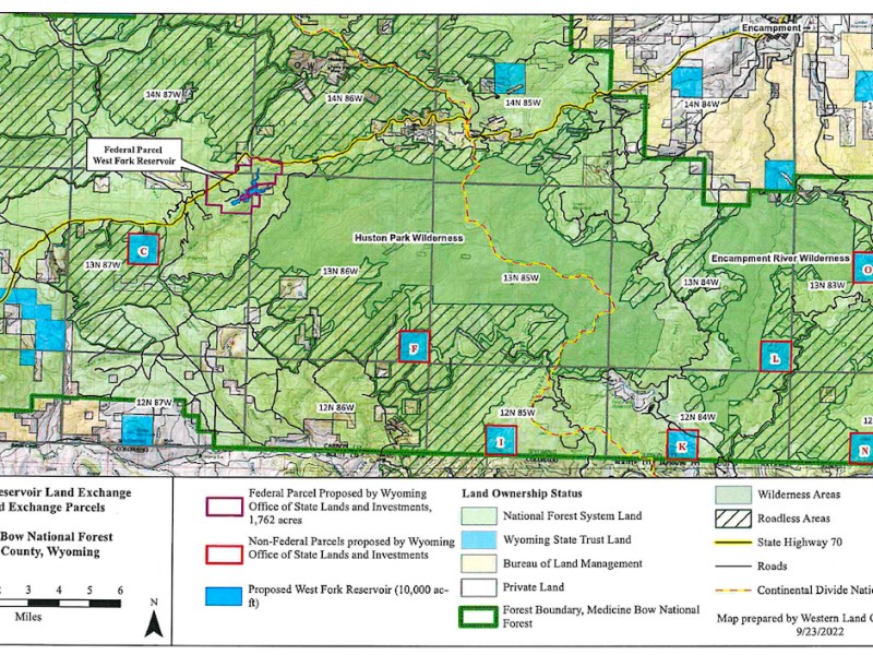 Wyo seeks 6,282-acre land swap for new Colorado River Basin dam